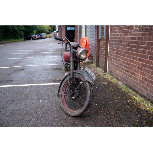 206 - FRANCIS BARNETT MOTORCYCLE WITH VILLIERS ENGINE, first registered 1950, registration number DRN152, ... 