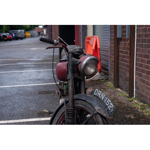 206 - FRANCIS BARNETT MOTORCYCLE WITH VILLIERS ENGINE, first registered 1950, registration number DRN152, ... 