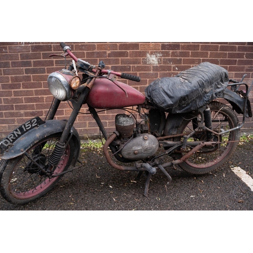 206 - FRANCIS BARNETT MOTORCYCLE WITH VILLIERS ENGINE, first registered 1950, registration number DRN152, ... 