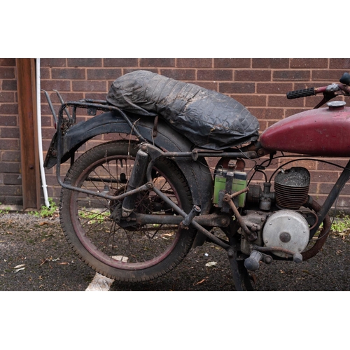 206 - FRANCIS BARNETT MOTORCYCLE WITH VILLIERS ENGINE, first registered 1950, registration number DRN152, ... 