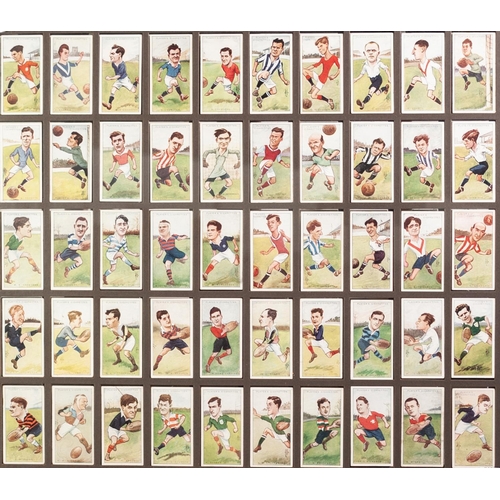 202 - THREE FRAMED AND GLAZED SETS each of 50 John Payers and Wills Cigarette Cards respectively 