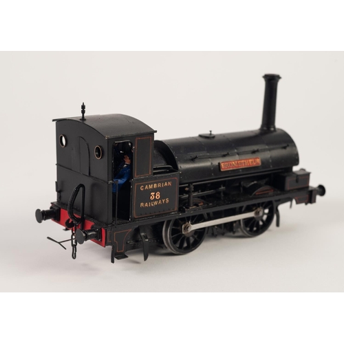 7 - KIT BUILT 'O' GAUGE TWO RAIL ELECTRIC 0-4-0 TANK LOCOMOTIVE No. 38 'PROMETHEUS' IN CAMBRIAN RAILWAYS... 