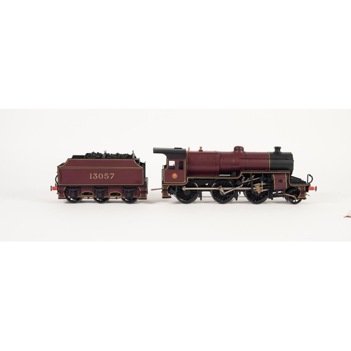 10 - GOOD KIT BUILT 'O' GAUGE TWO RAIL ELECTRIC 2-6-0 HUGHES CRAB LOCOMOTIVE AND SIX WHEEL TENDER No. 130... 