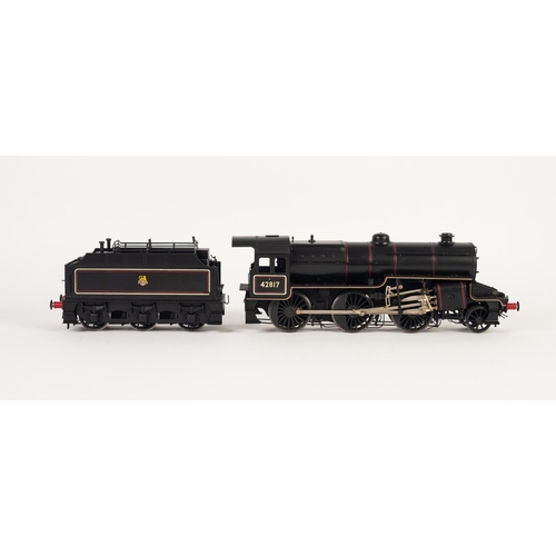 12 - GOOD KIT BUILT 'O' GAUGE TWO RAIL ELECTRIC 2-6-0 'HUGHES CRAB' EX L.M.S. LOCOMOTIVE AND SIX WHEEL TE... 