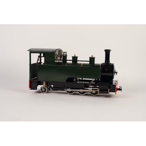 74 - ACCUCRAFT MINT AND BOXED 'O' GAUGE LIVE STEAM LARGE SCALE 0-6-2 TANK LOCOMOTIVE, in green and black ... 