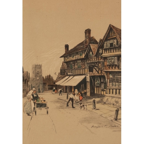 256 - UNATTRIBUTED (TWENTIETH CENTURY) PAIR OF WATERCOLOURS Paris street scenes Indistinctly signed and da... 