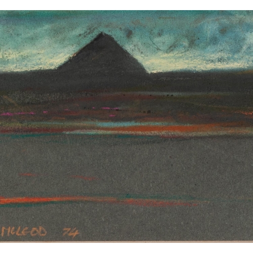 233 - IAN McLEOD (b.1939) THREE WORKS OIL PASTEL ‘Bing, Night Sky II’ 4 ½” x 5” (11.4cm x 12.7cm) MONOPRIN... 