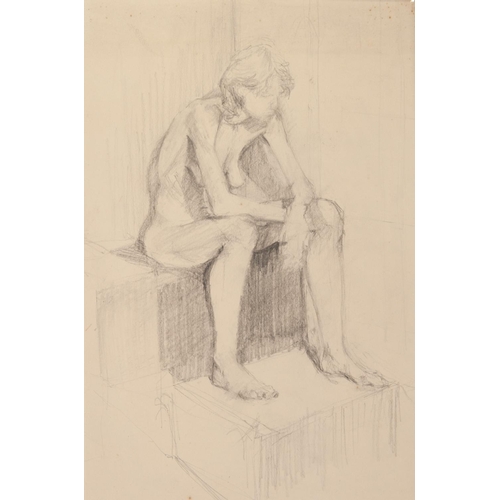 265 - J. BARDSLEY (TWENTIETH CENTURY) THREE PENCIL DRAWINGS ‘The fairway’ (19)72, yellow paper ‘Trafford R... 