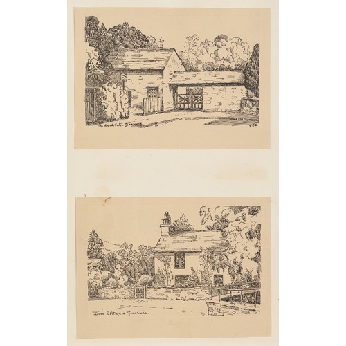 269 - JOAN SIMMONS (TWENTIETH/ TWENTY FIRST CENTURY) SET OF FOUR PEN AND WASH DRAWINGS‘Crowd Scene’, 1-4 S... 