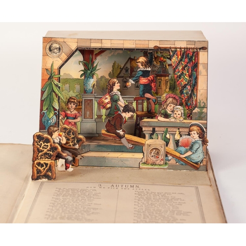 83 - LATE 19th CENTURY AMERICAN POP-UP BOOK 'THE SHOWMAN'S SERIES IV' 'THE CHILDREN'S YEAR' depiciting di... 