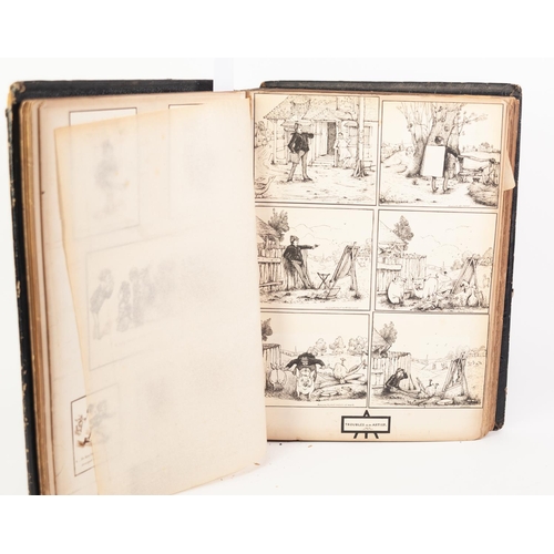 1 - OVER 400 VICTORIAN PEN AND INK COMIC STRIP ILLUSTRATIONS-J Warren Law (19TH Century) an important ar... 