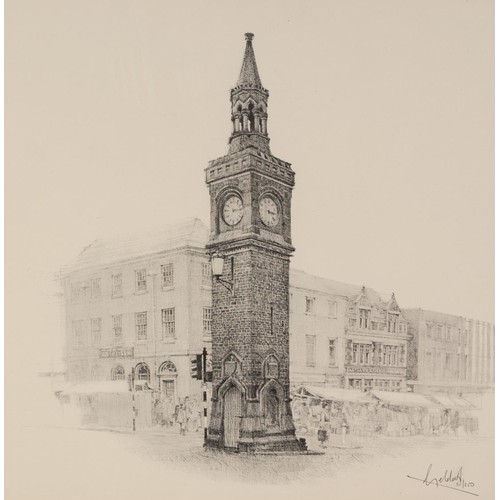 173 - ARTHUR DELANEY (b.1927-1987) ARTIST SIGNED LIMITED EDITION PRINT OF A PENCIL DRAWING Piccadilly Squa... 