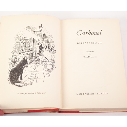 40 - BARBARA SLEIGH - CARBONEL, pub Max Parish, 1955 1st Edition, 1st Impression. Illustrated by V H Drum... 