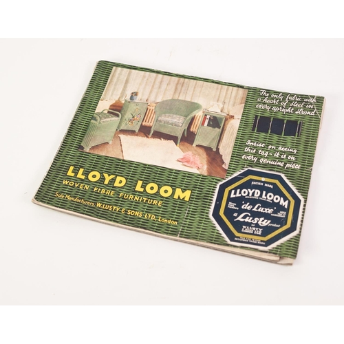 95 - TRADE CATALOGUE. LLOYD LOOM, WOVEN FIBRE FURNITURE, circa 1939. A scarce illustrative catalogue feat... 