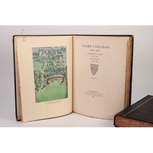 26 - Mansfield D Forbes- Clare College 1326-1926 2 volumes, printed for the College at the University Pre... 