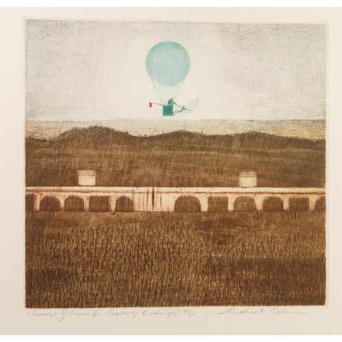 120 - MICHAEL OELMAN (b.1941) SET OF SEVEN ARTIST SIGNED LIMITED EDITION ETCHINGS IN COLOURS ‘Journeys of ... 