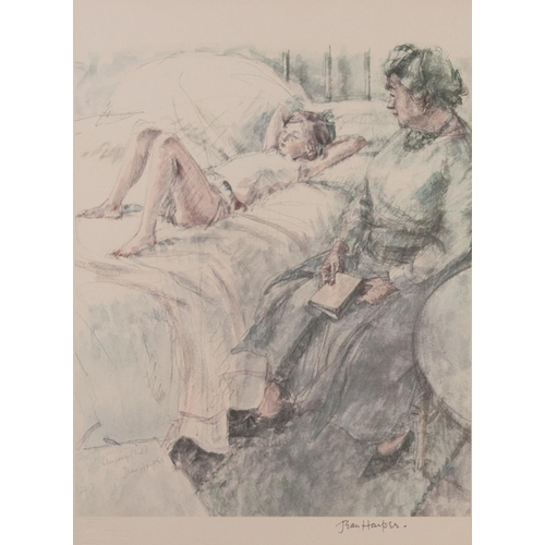 124 - JEAN HARPER (1921-2005) PAIR OF ARTIST SIGNED COLOUR PRINTS ‘Sleeping Child’, ‘Chapter two’ Signed i... 