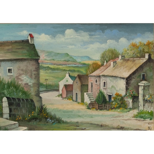 291 - FRANCOIS (MODERN) OIL ON BOARD French Flower Market 7 ½” x 15 ½” (19cm x 39.4cm) COLETTE DOBSON (MOD... 