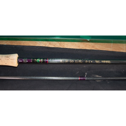 DAIWA WHISKER FLY #7-9 WF 98-10 TWO PIECE VINTAGE FLY FISHING ROD,  excellent condition, in ROD BAG