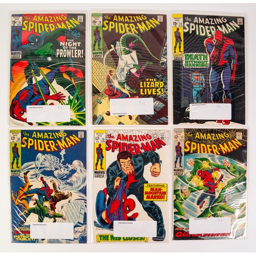 1 - MARVEL, SILVER AGE, COMICS. A collection of 74 individual, High Grade Comics, US ISSUES, featuring A...