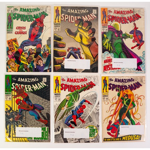 1 - MARVEL, SILVER AGE, COMICS. A collection of 74 individual, High Grade Comics, US ISSUES, featuring A...