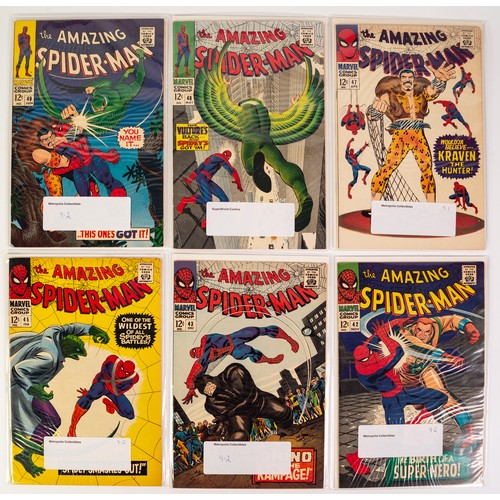 1 - MARVEL, SILVER AGE, COMICS. A collection of 74 individual, High Grade Comics, US ISSUES, featuring A...