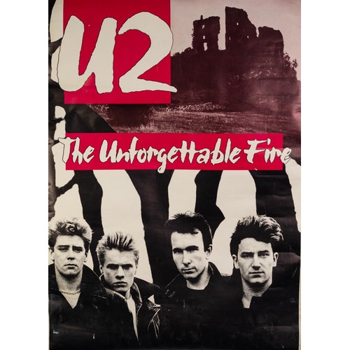 27 - COLLECTION OF U2 POSTERS, comprising: UNDER A BLOOD RED SKY SPECIAL MINI LP RELEASE, (60” X 40”), BO... 