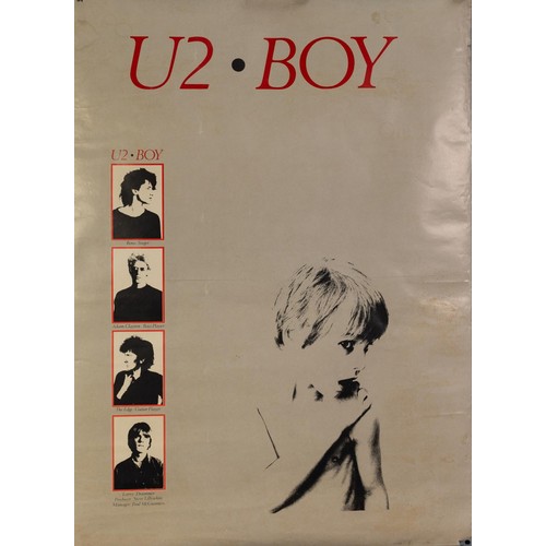 27 - COLLECTION OF U2 POSTERS, comprising: UNDER A BLOOD RED SKY SPECIAL MINI LP RELEASE, (60” X 40”), BO... 