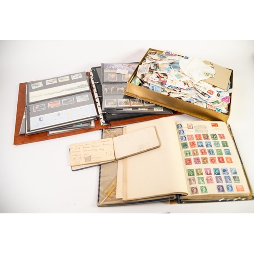 79 - ONE BROWN BINDER HOUSING DECIMAL PPs, also PRE-DECIMAL COMMEMORATIVES; LARGE BOX OF LOOSE STAMPS plu... 