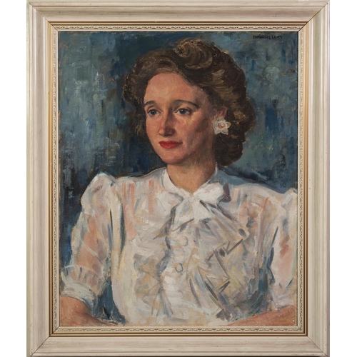 82 - EMMANUEL LEVY (1900-1986) OIL ON CANVAS Bust length female portrait Signed 21 ½” x 17 ½” (54.6cm x 4... 