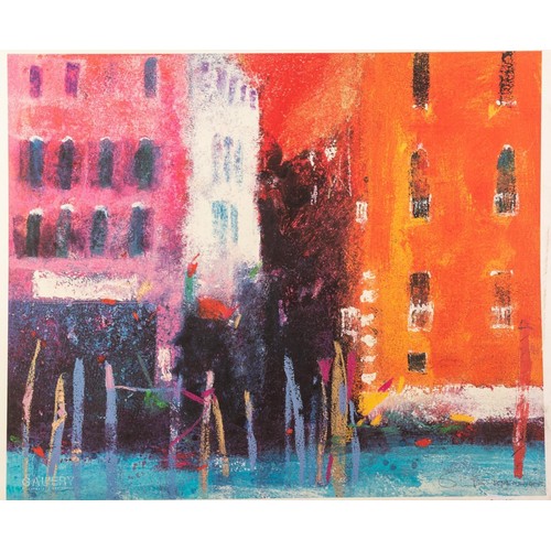 3 - † CAROLINE BAILEY SIGNED ARTIST PROOF COLOUR PRINT The Grand Canal Venice 13 ¾” x 16 ½” (35cm x 42cm... 