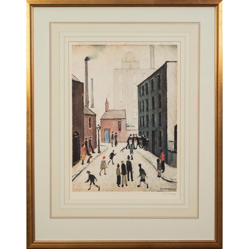 85 - † L S. LOWRY (1881 - 1976) ARTIST SIGNED LIMITED EDITION COLOUR PRINT Industrial Scene An edition of... 