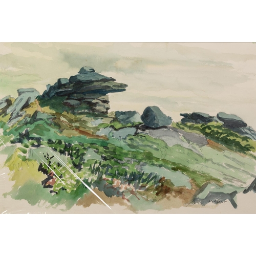 34 - IAN GRANT (1904 - 1993) WATERCOLOUR DRAWING Rocky Outcrop Signed lower right 14 x 21in (36 x 53.3cm)... 