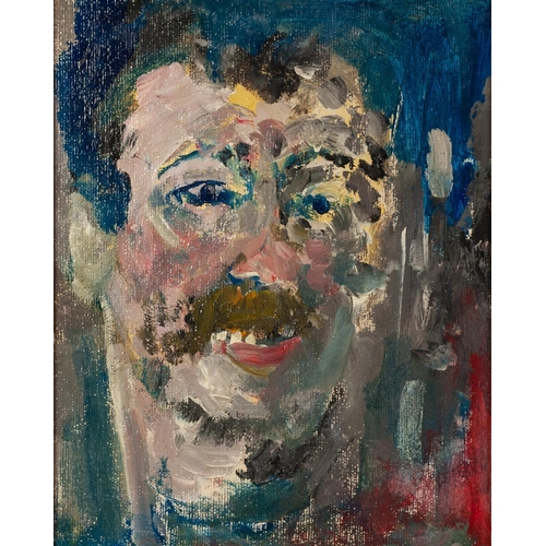 59 - †LAWRENCE JAMES ISHERWOOD (1917-1988) OIL ON BOARD ‘Toothy Man’ Unsigned, titled and dated ’98 verso... 