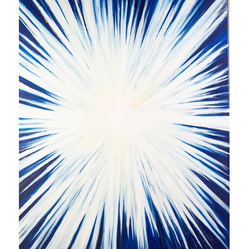 126 - BARRY STOCKTON (MODERN) FOUR ACRYLICS ON CANVAS ‘Ice Storm’ Two signed and dated 2012 and 2013 23 ½”... 