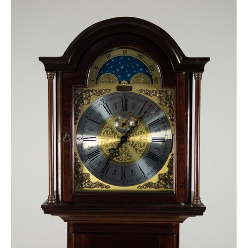 RICHARD BROAD, BODMIN, CORNWALL, MODERN GRANDMOTHER CLOCK, with weight