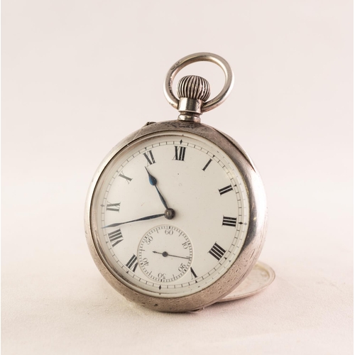 4 - I.W.C. STAUFFER and CO 'PEERLESS' SWISS LEVER POCKET WATCH with keyless movement, No 305037, the whi... 