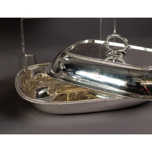 180 - SET OF FOUR GEORGE III SILVER ENTRÉE DISHES AND COVERS BY ROBERT GARRARD OR RICHARD COOK(E), each of... 