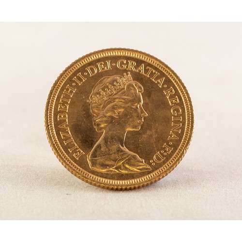 30 - ELIZABETH II 1979 GOLD SOVEREIGN (EF)