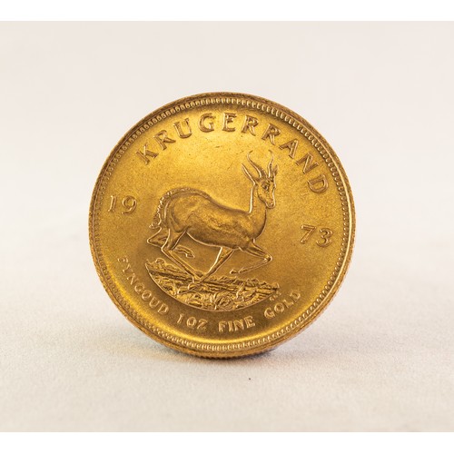 31 - SOUTH AFRICAN 1973 GOLD KRUGERRAND, 1 ozs of fine gold (EF)