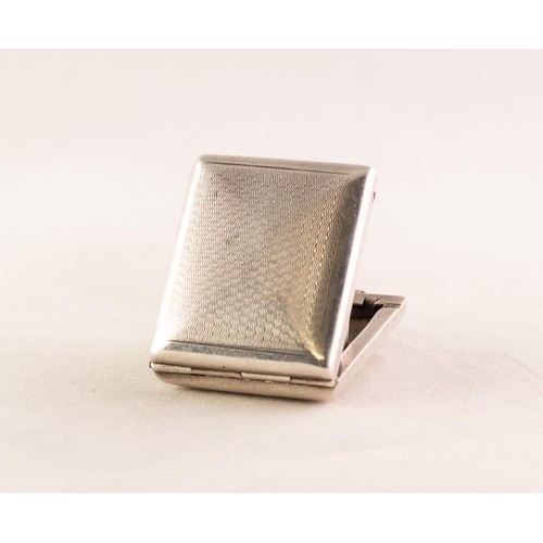 1 - LADY'S VINTAGE ROLLS SWISS SILVER OBLONG BAG SHAPED TRAVEL WATCH with Swiss 15 jewels mechanical mov... 