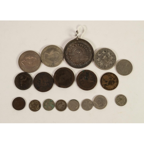 73 - LARGE VICTORIAN ELECTROPLATE MEDALLION POSSIBLY HORTICULTURAL COLLEGE 'INSTITUTIO ACADEMICA PATERNA ... 