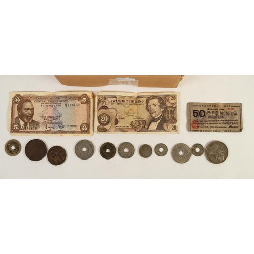 74 - SELECTION OF EIGHTEENTH CENTURY AND LATER EUROPEAN AND WORLD COINS, includes Republica de Panama sil... 