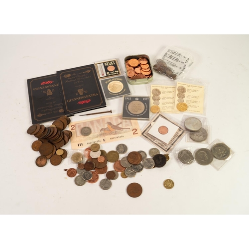75 - COLLECTION OF MAINLY GREAT BRITAIN PRE DECIMAL AND DECIMAL COINAGE, to include; two brilliant uncirc... 