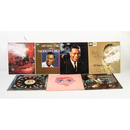 70 - FOUR EMI VINYL 33 1/3 RPM LP RECORDS, Nat King Cole and three others including The Boyfried with Twi... 