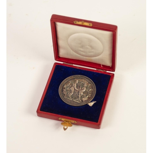 120 - STERLING SILVER 19th CENTURY DOMINION OF CANADA RIFLE ASSOCIATION MEDALLION, dated 1868 to reverse, ... 
