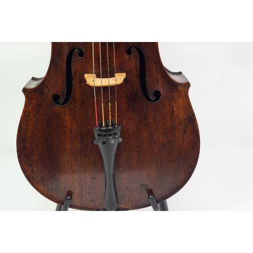 33 - LATE 18th/EARLY 19th CENTURY CELLO, labelled Johannes Florenus Guidantus, with 29 1/2in (75cm) one p... 