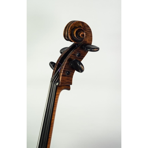 33 - LATE 18th/EARLY 19th CENTURY CELLO, labelled Johannes Florenus Guidantus, with 29 1/2in (75cm) one p... 