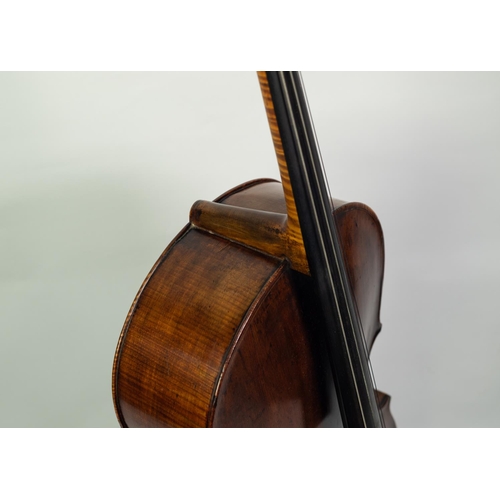 33 - LATE 18th/EARLY 19th CENTURY CELLO, labelled Johannes Florenus Guidantus, with 29 1/2in (75cm) one p... 