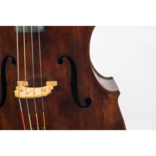 33 - LATE 18th/EARLY 19th CENTURY CELLO, labelled Johannes Florenus Guidantus, with 29 1/2in (75cm) one p... 